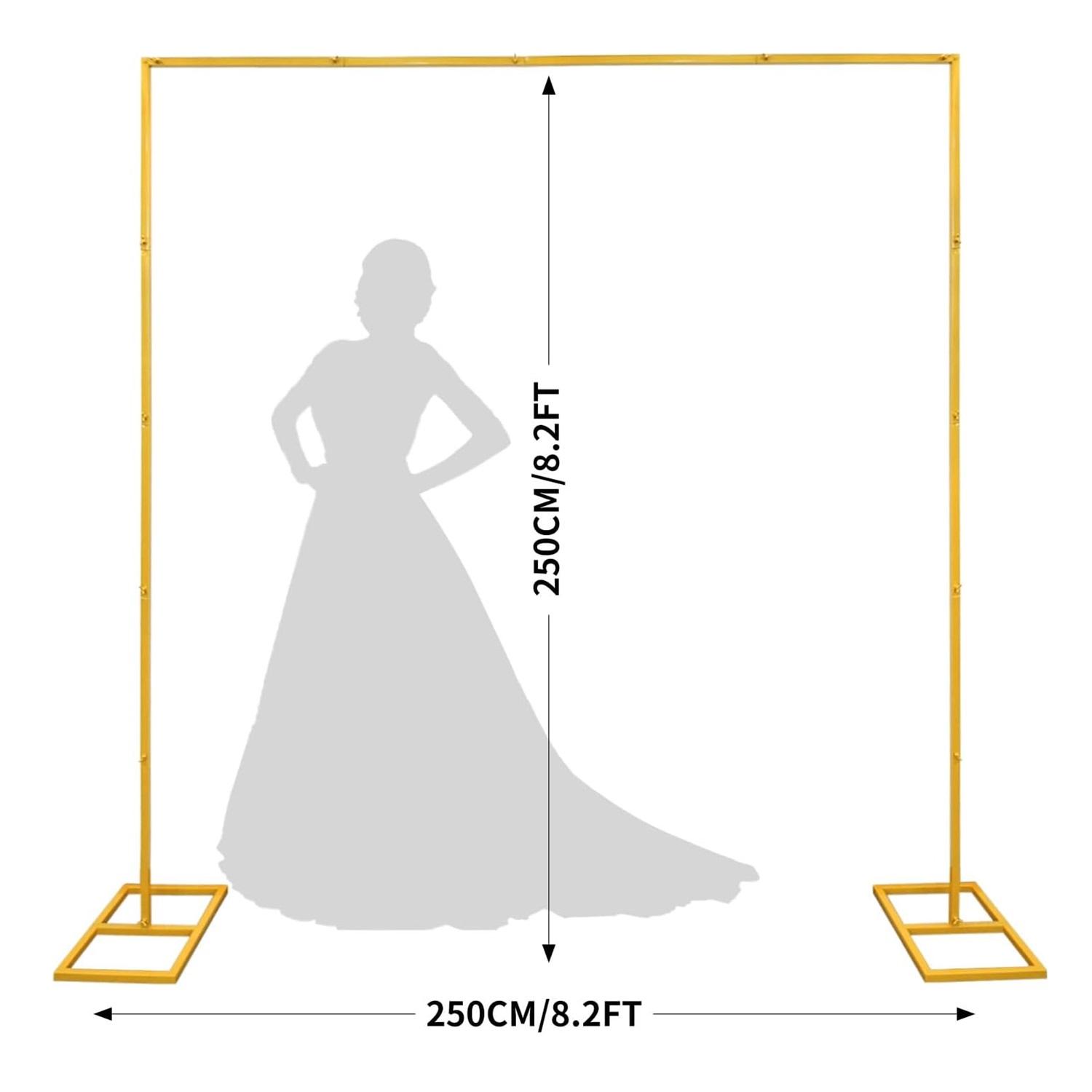 Gold Metal Square Backdrop Sta - Heavy Equipment Bucket ulasan dan harga