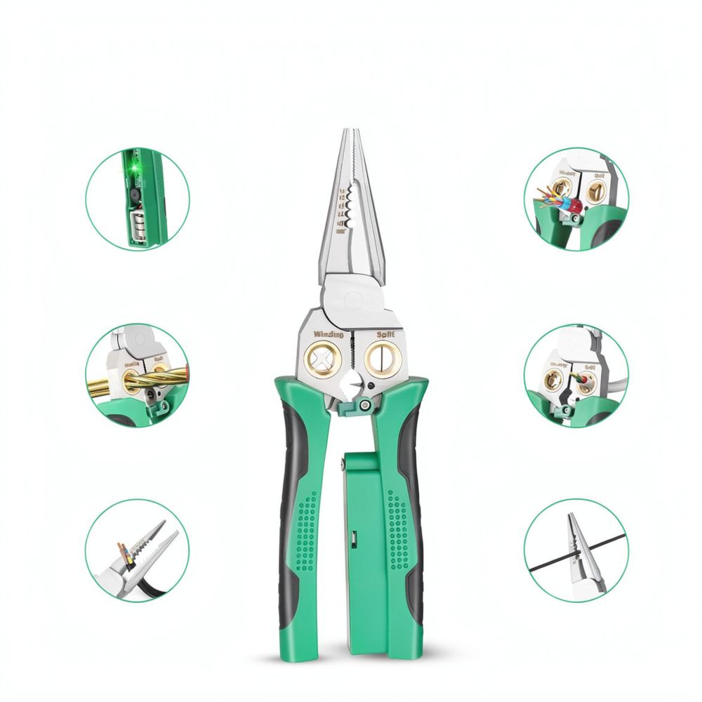 Precision 8 In 1 Wire Stripper - Heavy Equipment Electrician ulasan dan harga